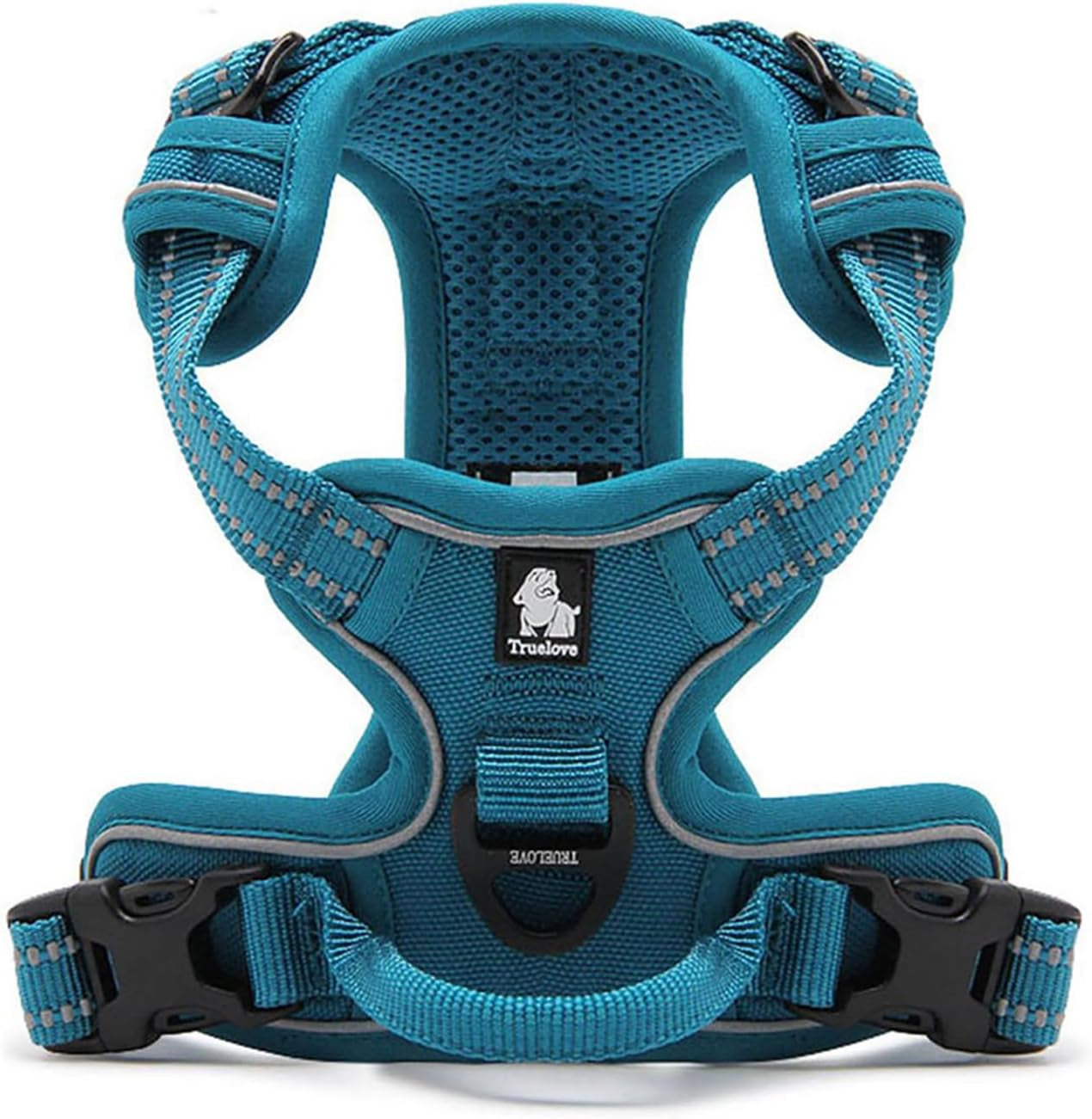 Adjustable No-Pull Dog Harness Reflective Vest, Blue, XS | Front Clip, No-Choke, Soft Padded, Control Handle, anti Escape, Dog Car Harness, Walking and Training, Escape Proof, TLH5651